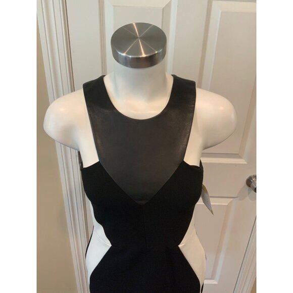 Mason Black & White Colorblock Dress, Size Small - Picture 2 of 6